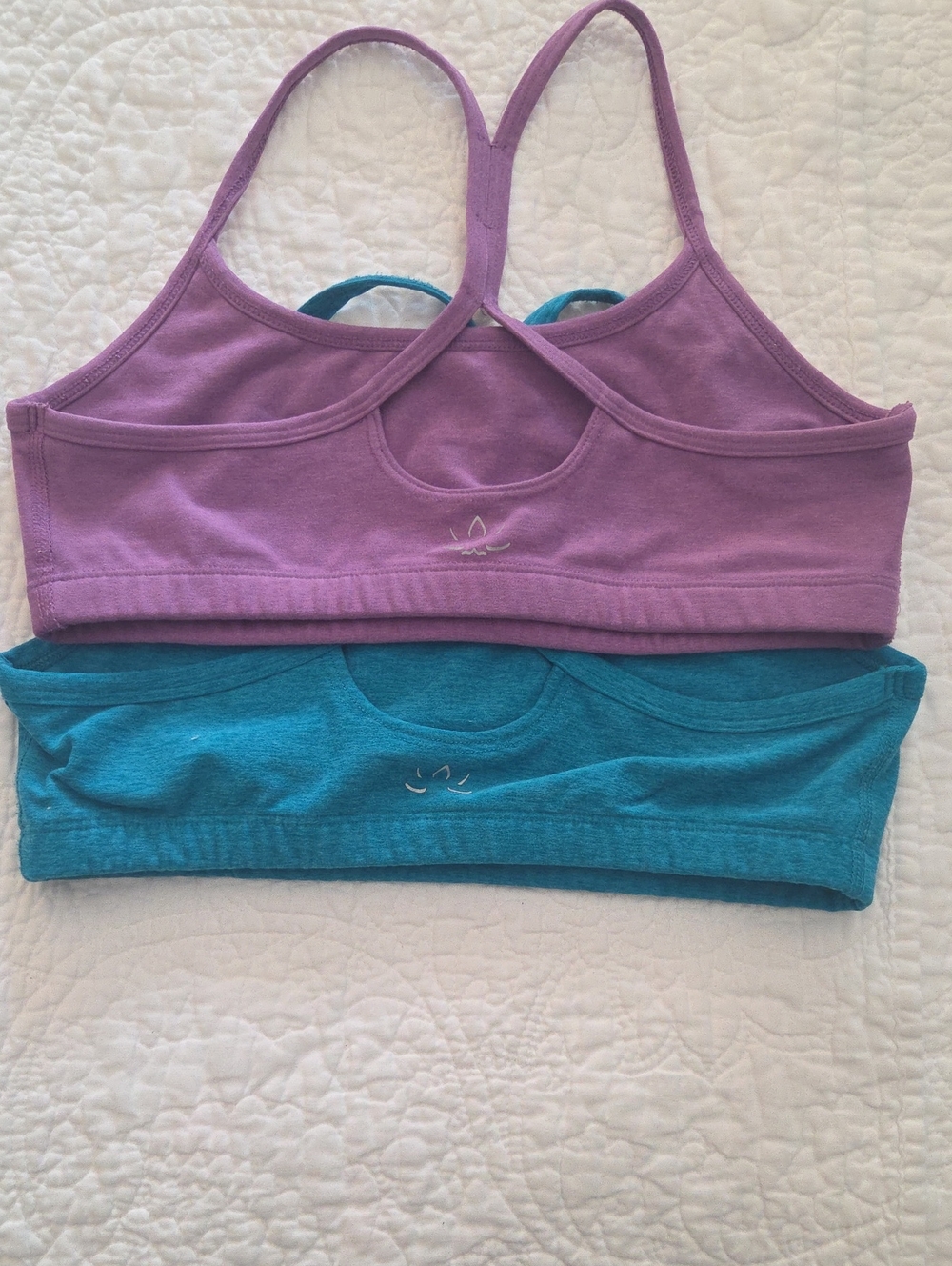 Beyond Yoga Sports Bra Bundle- Teal & Lavender Size S - Picture 3 of 3